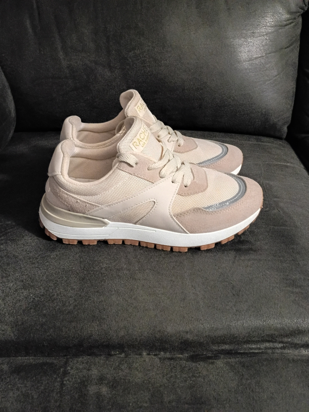 Rachel Zoe Blush Pink and Gray Accent Women's Sneakers